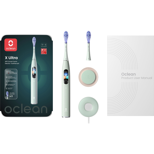 Oclean X Ultra електрическа четка за зъби зелена 84000 вибрации/мин