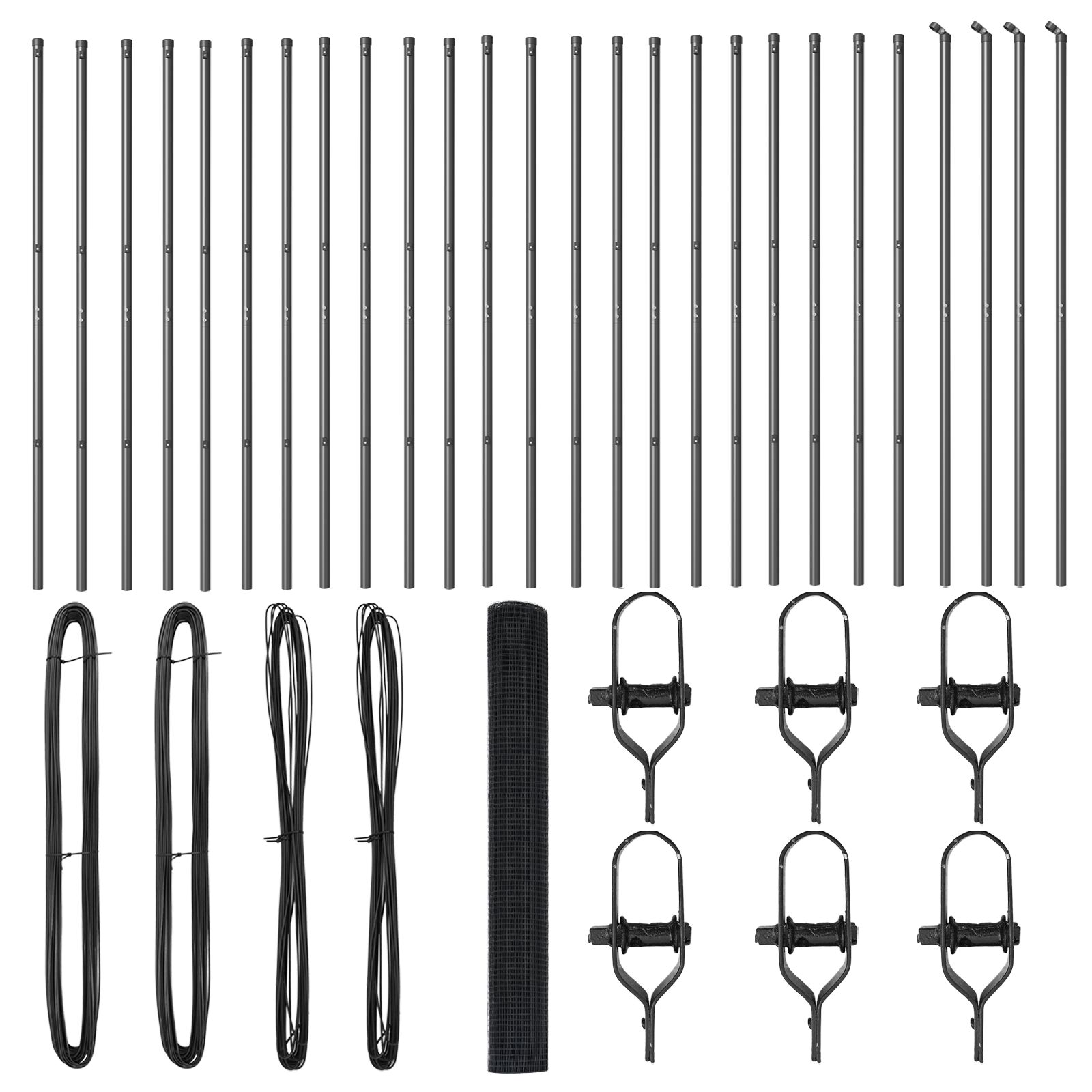 Hegesztett Drótkert 13 Oszloppal Szürke 1x50 m Acél (3351879)