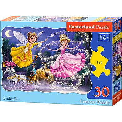 Castorland Cinderella Puslespil 30 stk Tegnefilm
