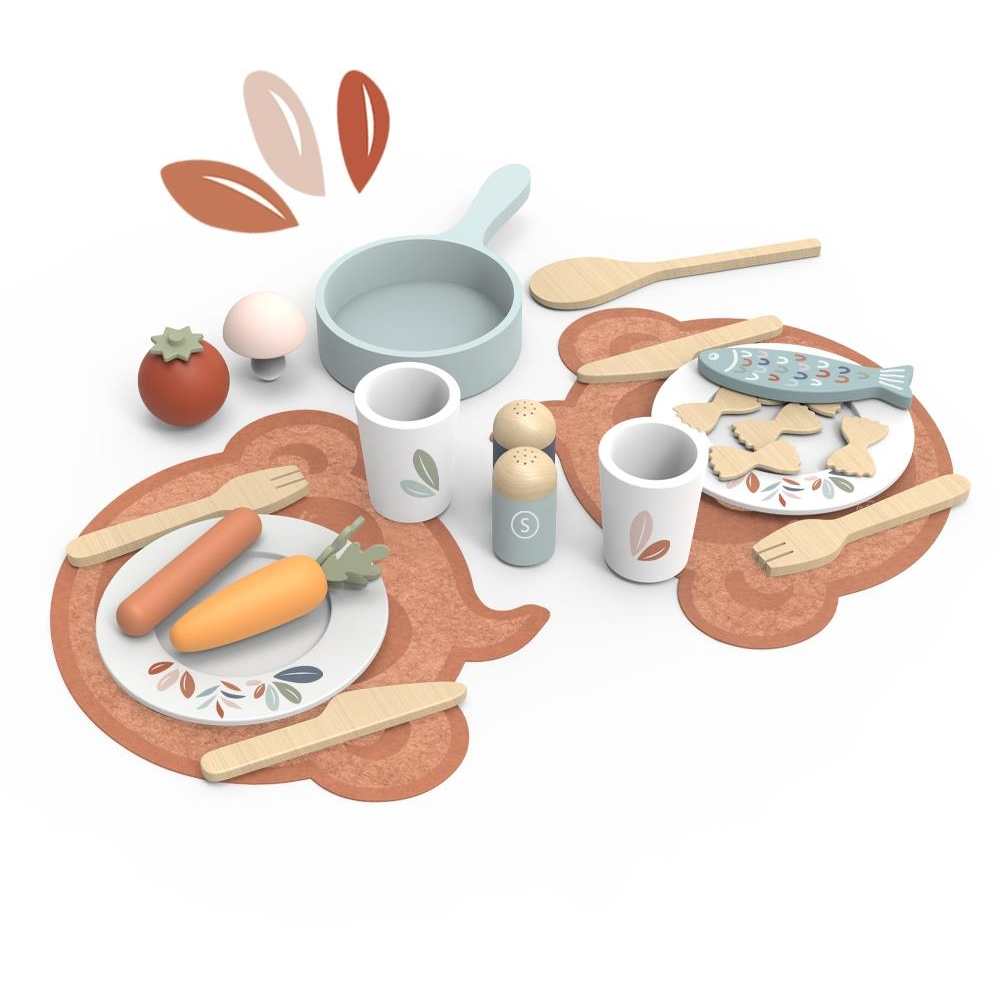 Speedy Monkey Wooden Toy - Dish Set (SP3002)