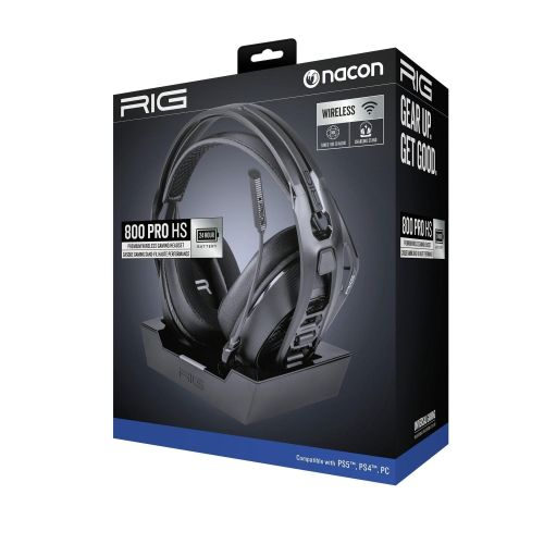 NACON RIG 800 PRO HS Безжични геймърски слушалки за PS4/PS5, черни