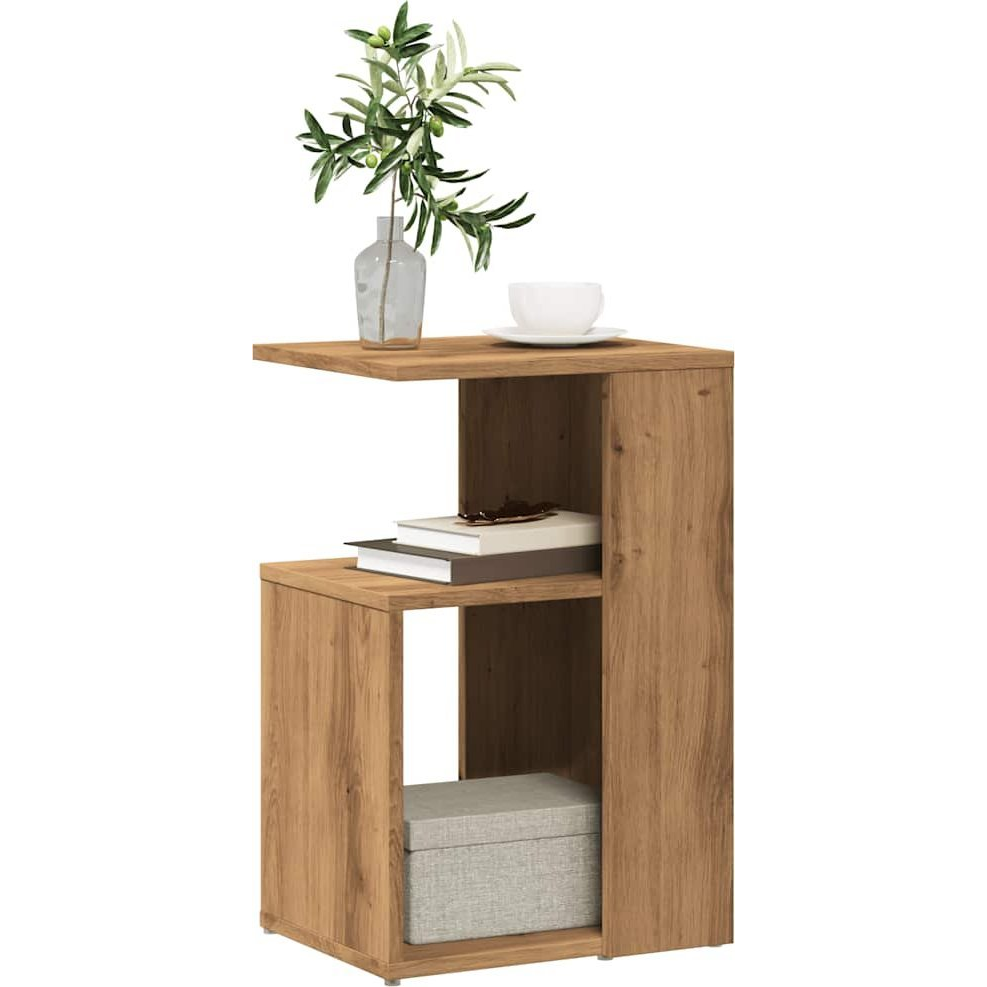 Oldalasztal Artisan tölgy 36x30x56 cm Gépelt fa (856559)