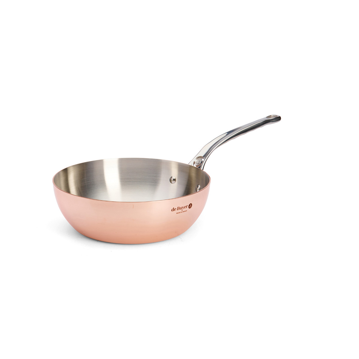 De Buyer Prima Matera 6236.24 24cm Magasfalú réz serpenyő (DB6236-24)