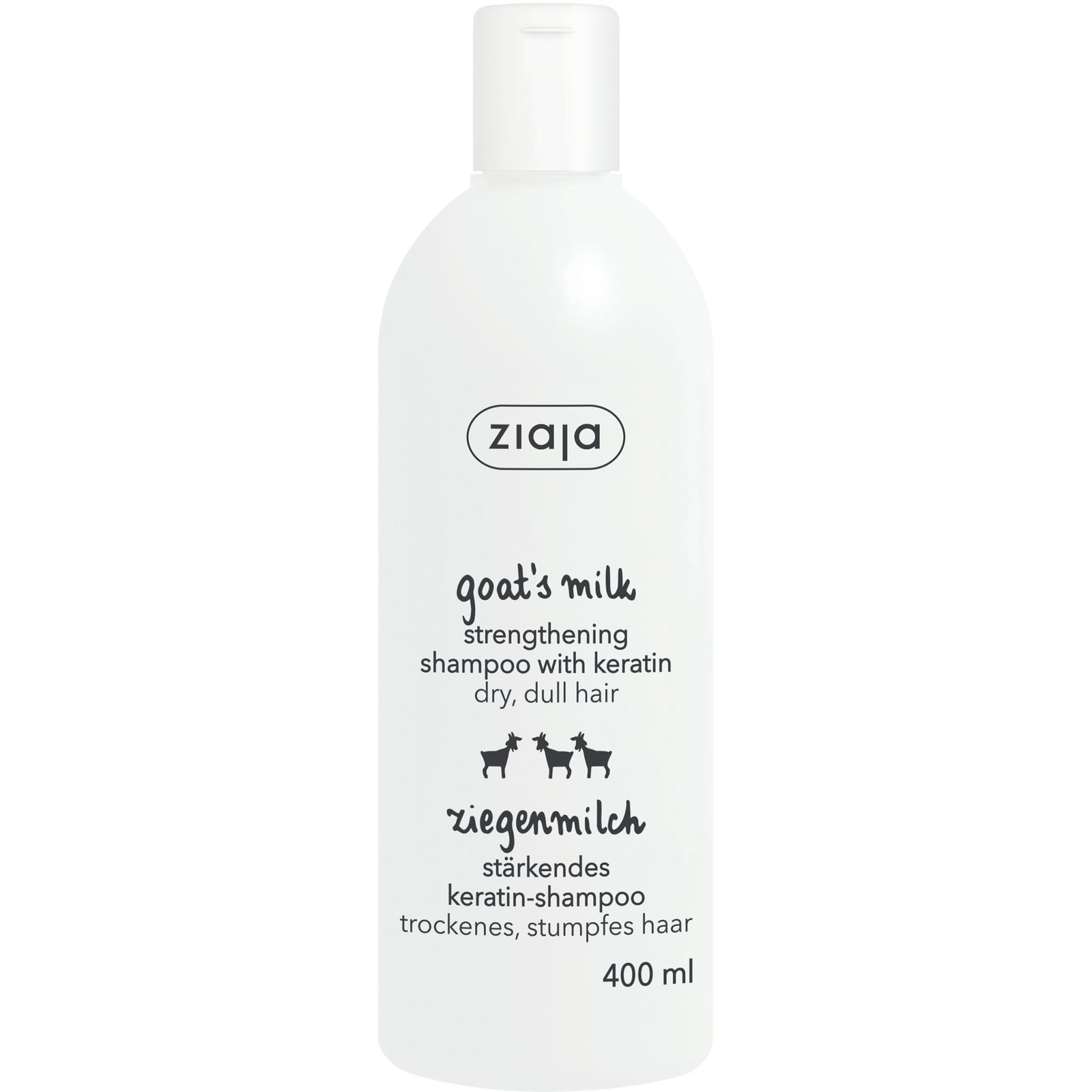 ZIAJA kecsketejes sampon keratinnal 400 ml (5901887044024)