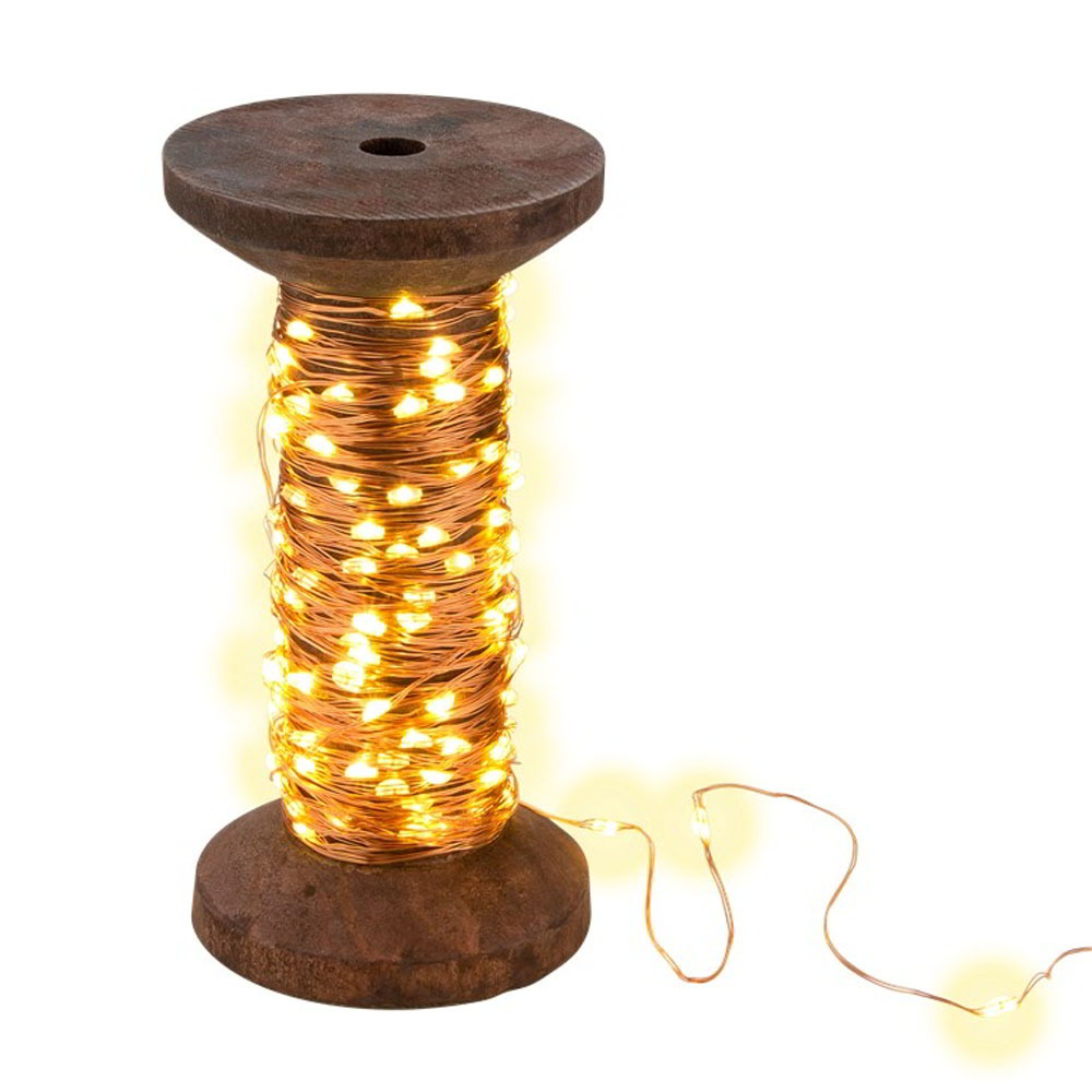 Goobay 60342 Yarn Bobbin Beltéri LED fényfüzér 15m - Meleg fehér (60342)