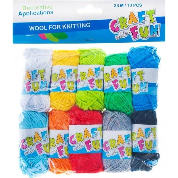  Craft with Fun CF OZDOBA DEK MULINA 23M/10SZT PASTEL PBH 6/72