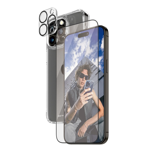 PanzerGlass B1175+2812 scherm- & rugbeschermer voor mobiele telefoons Doorzichtige schermbeschermer Apple 1 stuk(s)