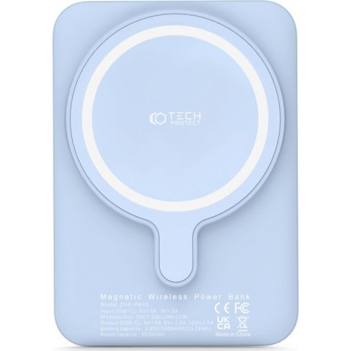Tech-Protect PB10 LifeMag MagSafe Power Bank 5000mAh albastru