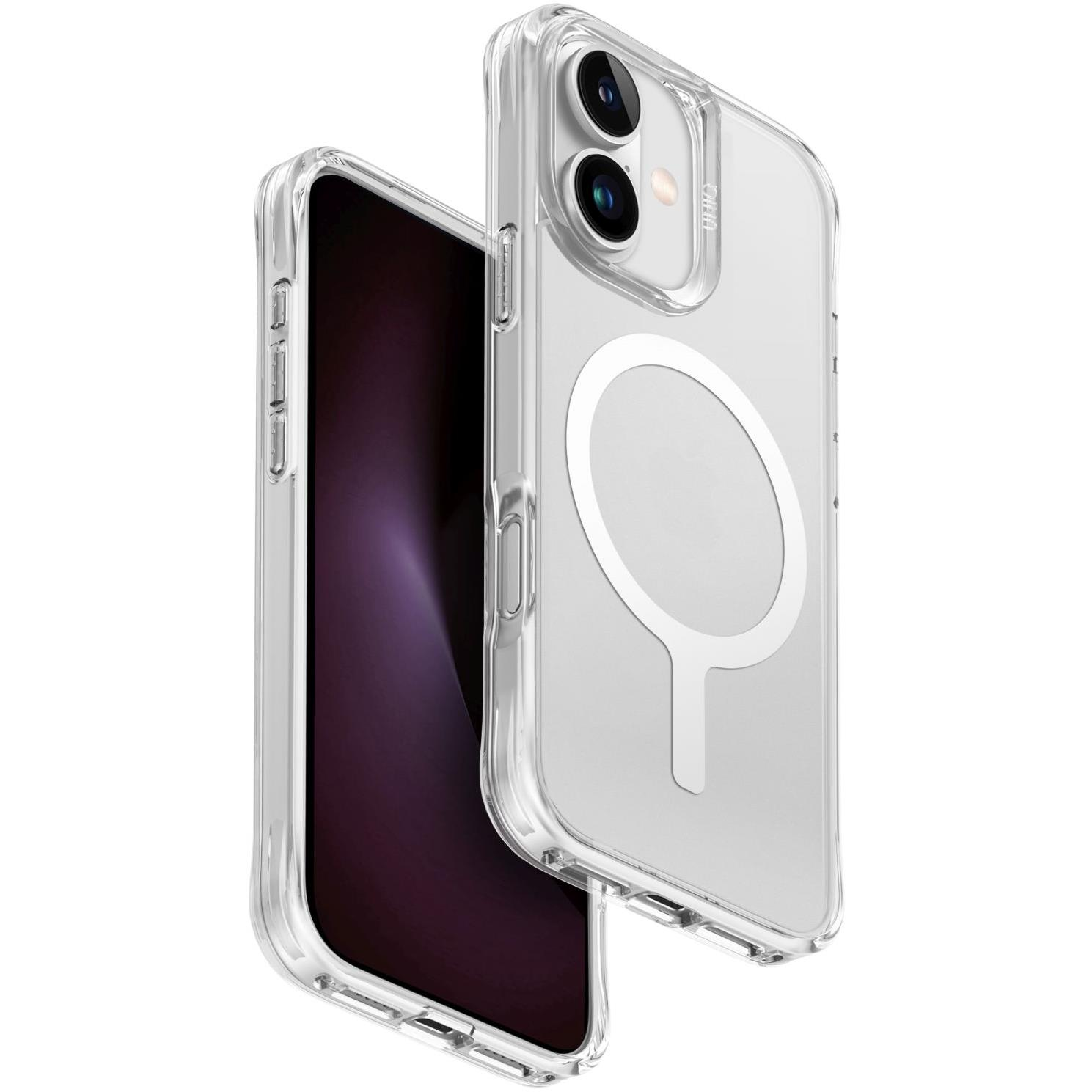 UNIQ LifePro Xtreme MagClick Charging iPhone 16 tok - Dove (Frost Clear) (UNIQ-IP6.1(2024)-LXAFMCLR)