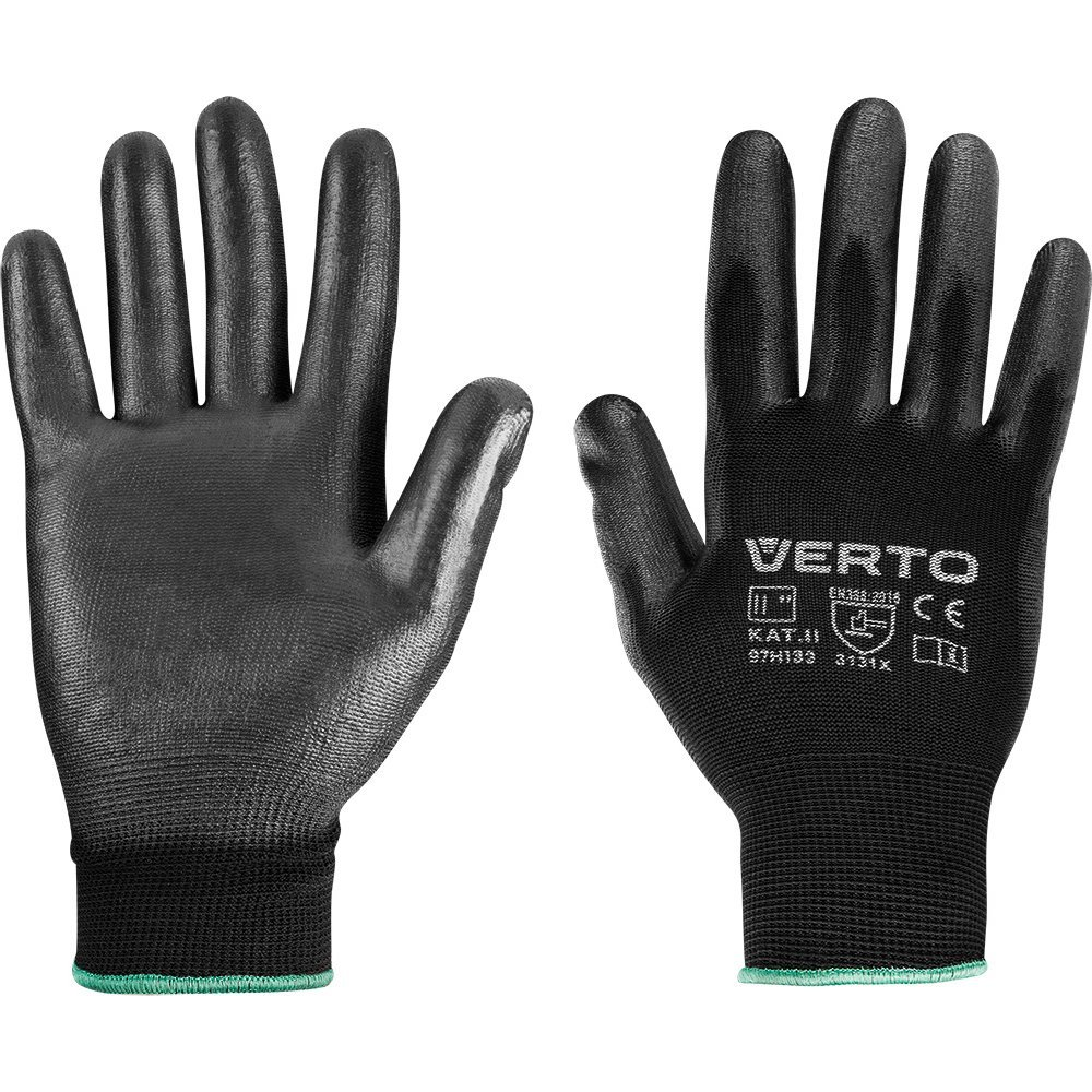 VERTO 97H139 Munkakesztyű, Kertész Kesztyű, Pu Bevonat, 3131X, 11