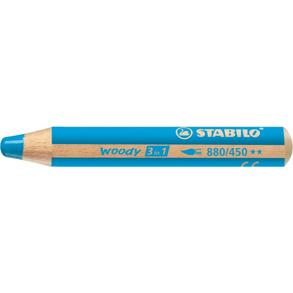 STABILO woody 3 in 1 Blå 1 stk