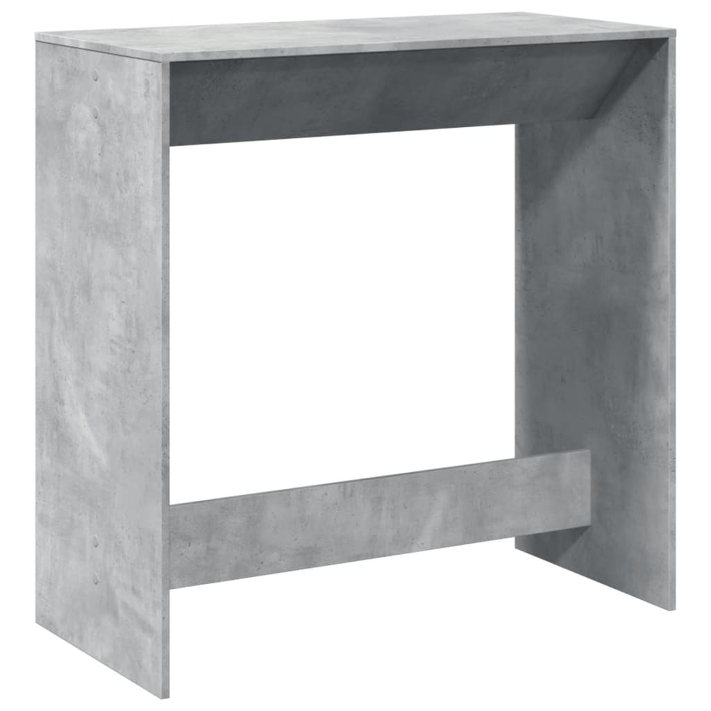 betonszürke szerelt fa bárasztal 102 x 50 x 103,5 cm (854430)