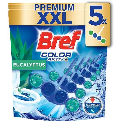 Bref WC Color Aktiv+ Eucalyptus illatosító golyó 5x50g (9000101592368) (9000101592368)