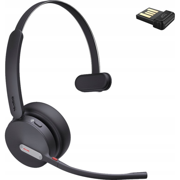 Yealink BH70 Mono Teams Auricolare Wireless A Padiglione Ufficio USB tipo A Bluetooth Nero