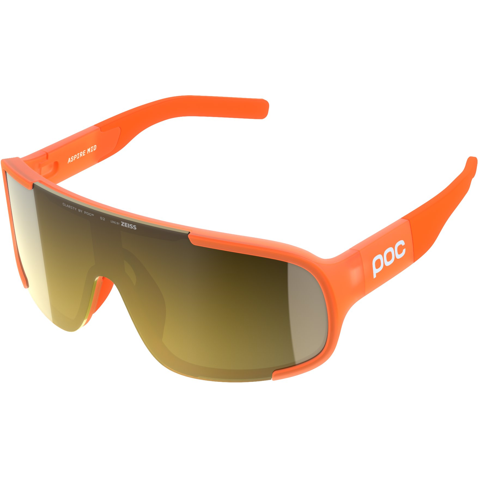 POC Aspire Mid Fluo. Orange Translucent/Clarity Road/Partly Sunny Gold One (ASP20149587ONE1)