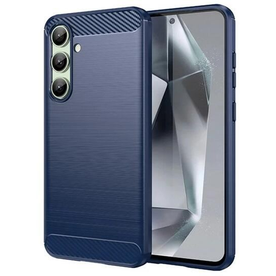 Gigapack Samsung Galaxy S24 FE (SM-S721) szálcsiszolt, karbon mintás tok sötétkék (GP-161670)