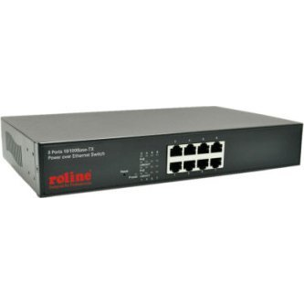 Roline Hálózati switch 10 / 100 MBit/s PoE funkció (21.13.1191)