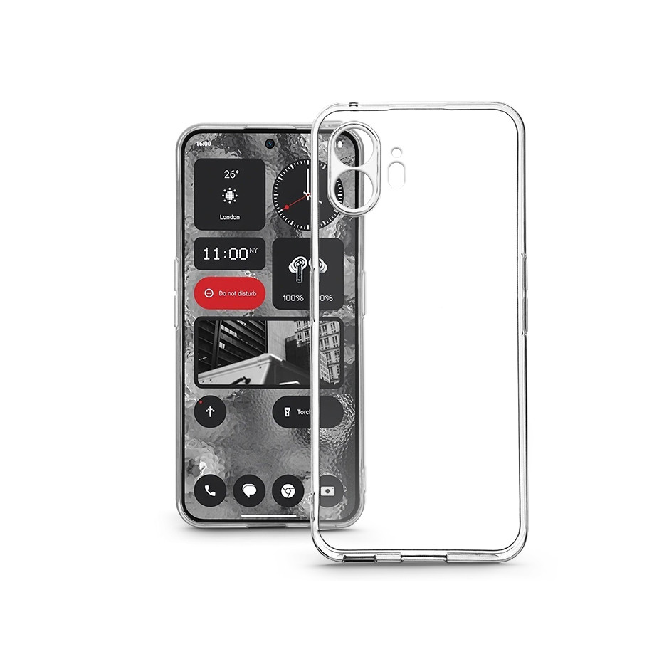 Nothing Phone 2 szilikon hátlap kameravédővel - Clear Case - átlátszó (HF263675)