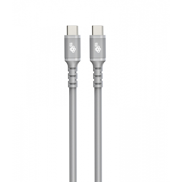 TB AKTBXKUCC2SI10G USB-C apa - USB-C apa 2.0 Adat és töltő kábel - Szürke (1m)