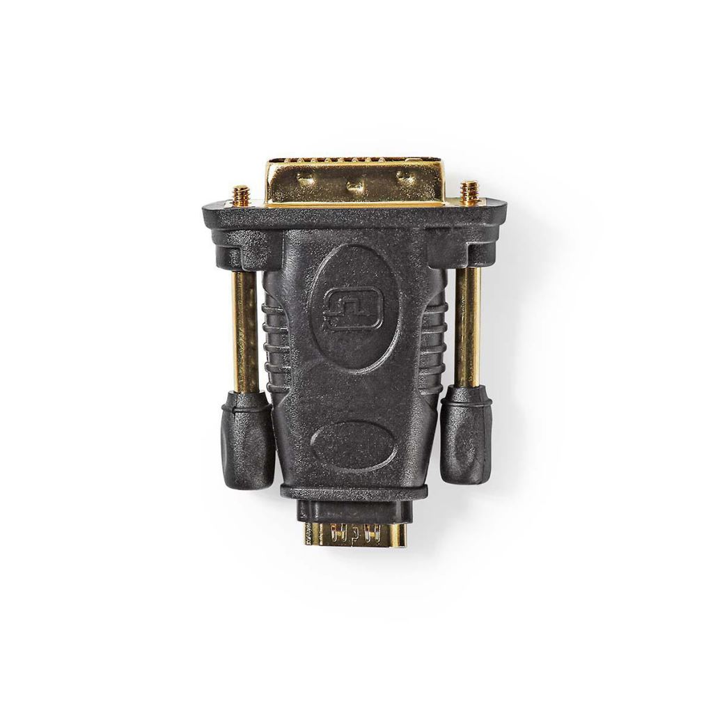 Nedis HDMI  adapter, DVI-D 24+1 érintkezős dugasz-HDMI aljzat , fekete (CVGP34912BK)