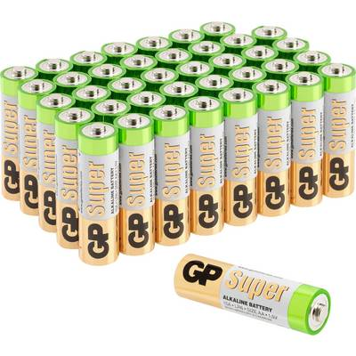 Ceruzaelem Alkáli mangán GP Batteries Super 1.5 V 40 db (030E15AS40-2)