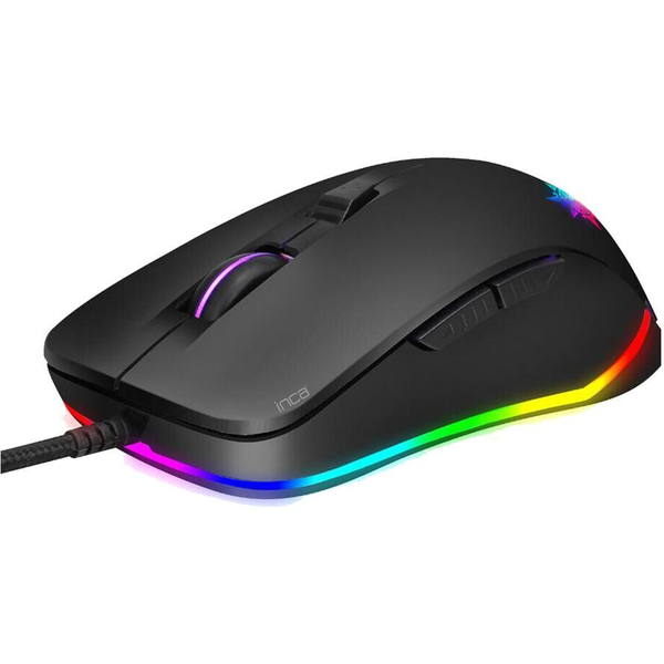 INCA IMG-327 Gaming egér 4800 DPI RGB - Fekete