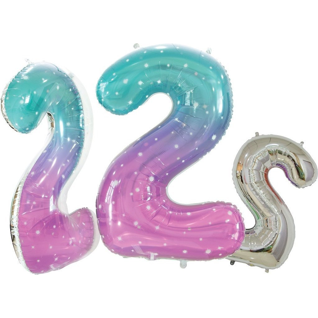 Fólia Léggömb - 78 cm, 2-es Szám, Űr (BC-HKS2)