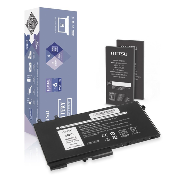 Mitsu Dell Latitude 5400 / 5410 / 5500 / 5510 Laptop akkumulátor 46 Wh