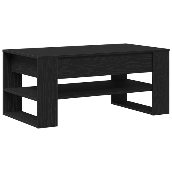 Fekete Tölgy Kávézó Asztal 102x55x45 cm Mérnöki Fa
