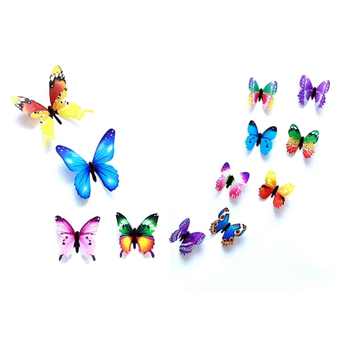 Fusion Fluoreszkáló matrica szett - Többszínű pillangók (FUSAG683D)