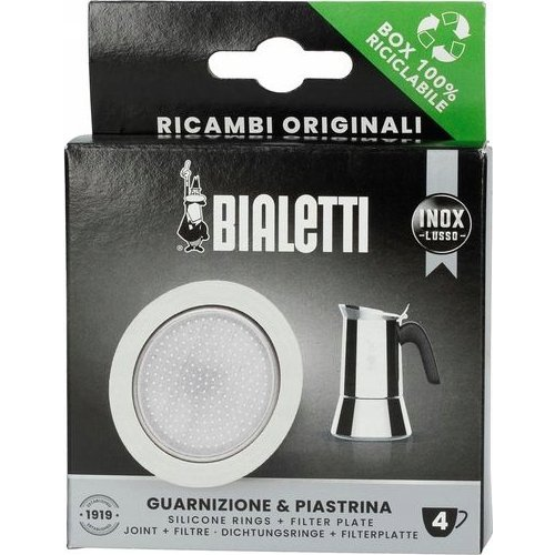 Bialetti Szilikon Tömítés 1db + Szűrő 1db 4 Adag 800411 (1003000661)