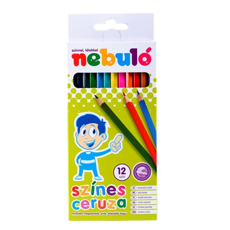 Nebuló hatszögletű Színes ceruza készlet 12db-os (NSZC-H-12)