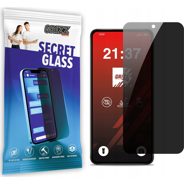 Szkło prywatyzujące GrizzGlass SecretGlass do Xiaomi Redmi A4