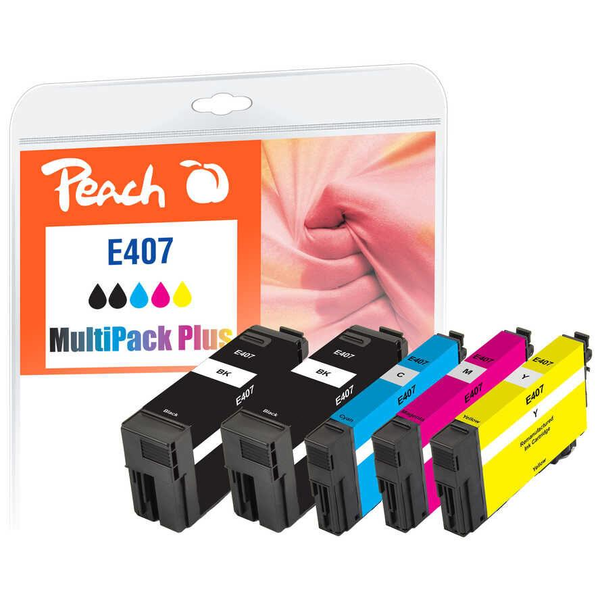Peach PI200-938 inktcartridge 5 stuk(s) Compatibel Zwart, Cyaan, Magenta, Geel