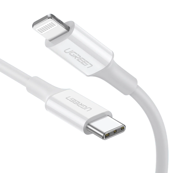 Ugreen 10493 Lightning kabel 1 m Hvid