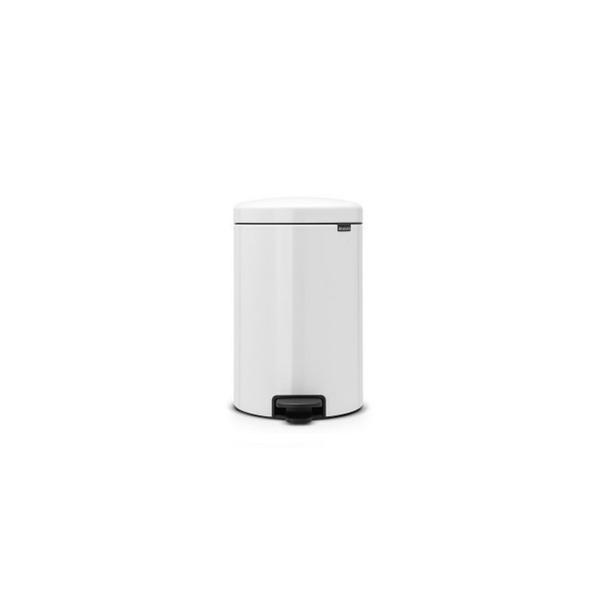 Brabantia Treteimer Newicon 20 literes pedálos rozsdamentes acél szemetes - Fehér
