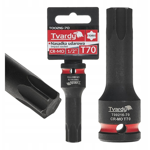 Nasadka udarowa TORX 1/2" T70 CR-MO (10/100)