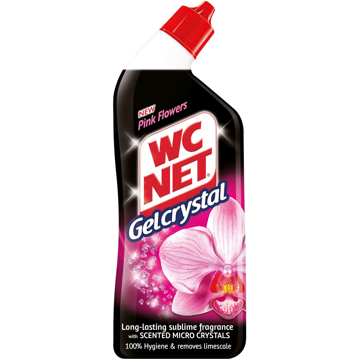 WC NET Gel Crystal Pink Flowers 750 ml (8003650011954)