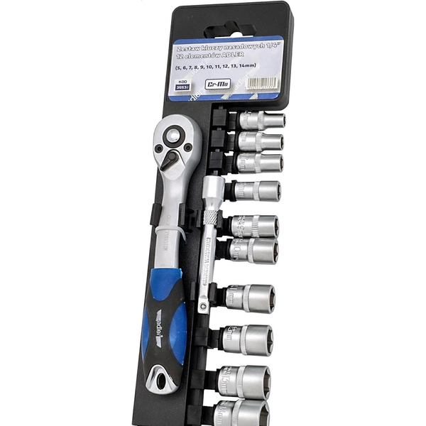 ADLER SOCKET WRENCH SET 1/4" 12 pcs