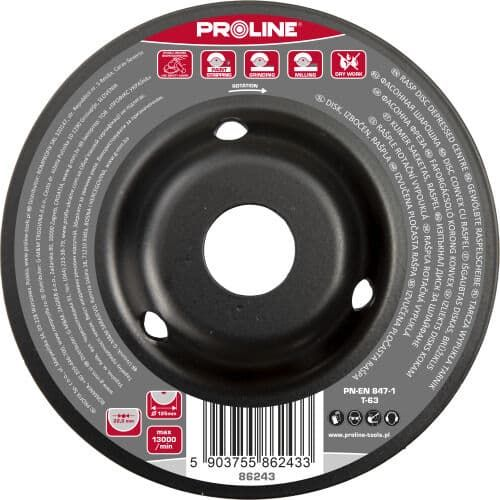 Domború Reszelő Finom Fogazású B Típusú 125 mm Proline ( )
