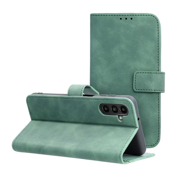 TENDER könyvtok Samsung Galaxy A13 5G/A04S készülékhez, zöld