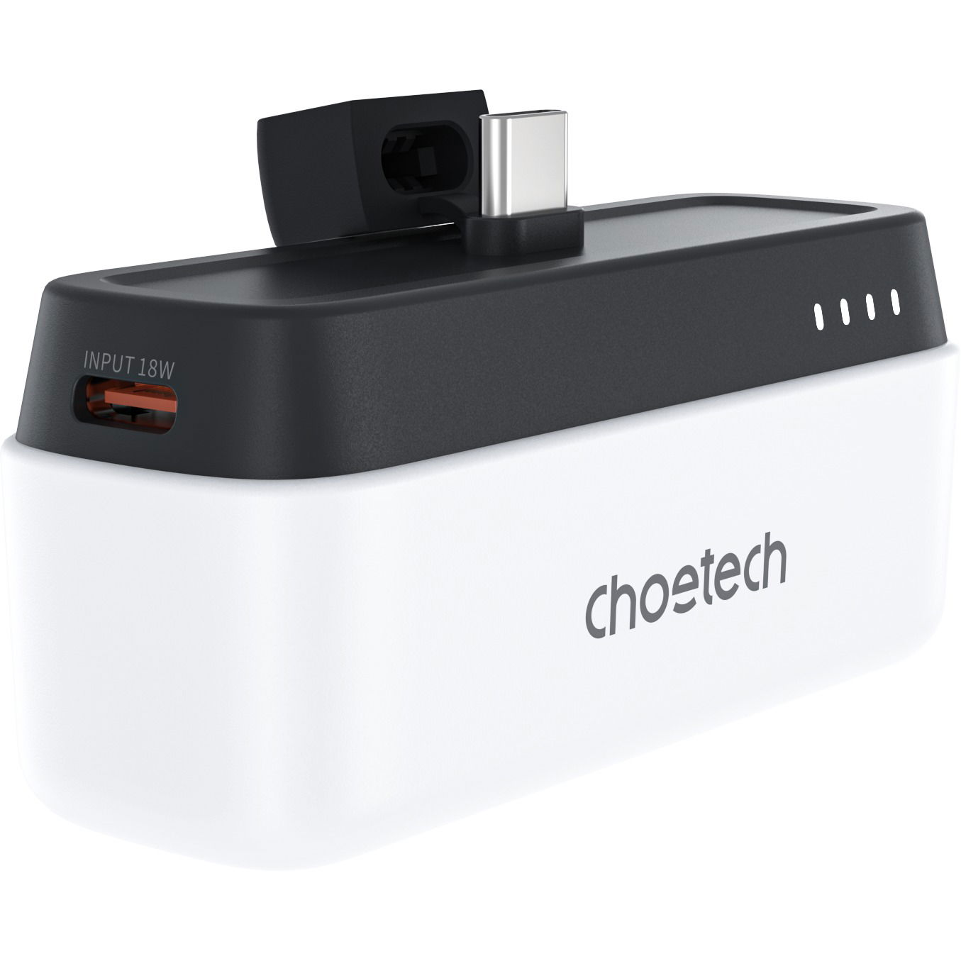 ChoeTech PD20W 5000mAh Power Bank with Type C Plug white (B740-WH)