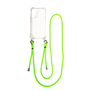 Cellect iPhone 14 Plus nyakba akasztható átlátszó tok neonzöld zsinórral (CEL-FEST-IPH1467M-NE)
