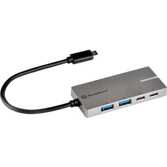 HUB USB SilverStone 2x USB-C  + 2x USB-A 3.1 Gen1 (SST-EP09C)