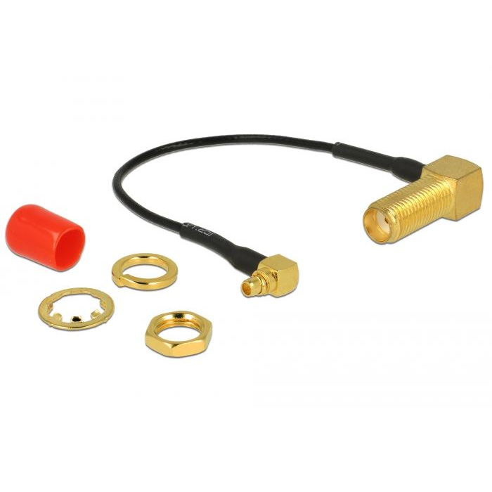 Delock SMA 90 anya > MMCX 90 antenna kábel 10cm (89626) (DE89626)