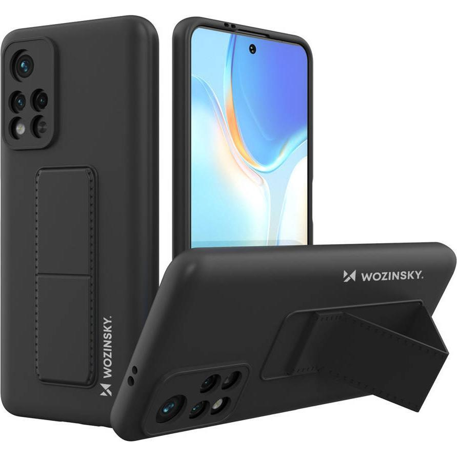 Wozinsky Kitámasztható Tok Rugalmas Szilikon Állvány Tok Xiaomi Redmi 10 Fekete (187734758)