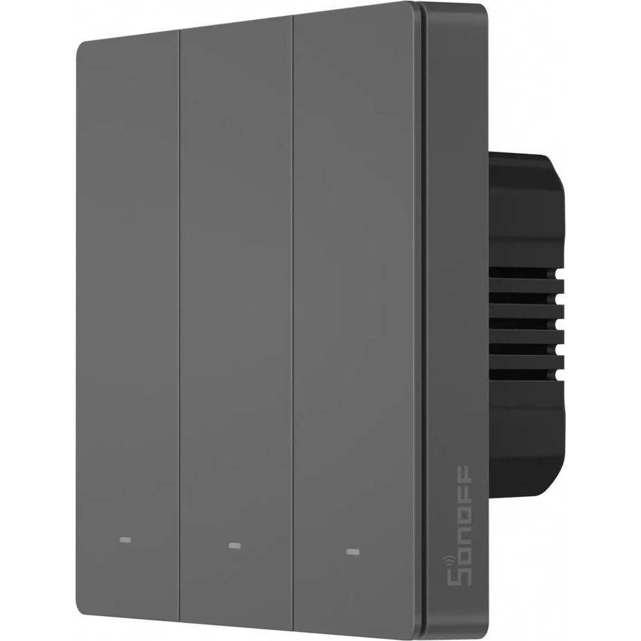 Sonoff Smart 3 Csatornás WiFi Fali Kapcsoló FeketeM5-3C-86 (6920075777116)