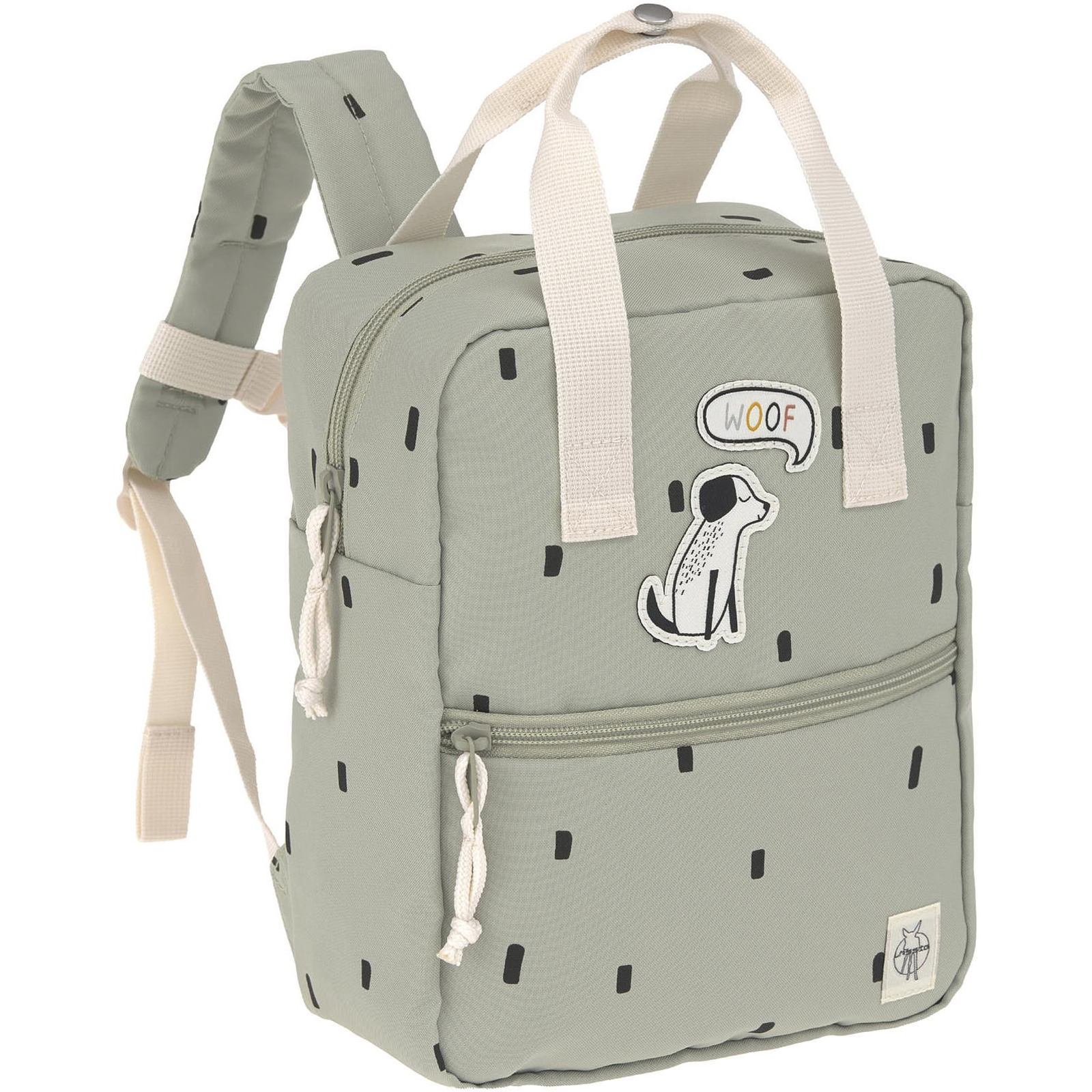 Lässig Mini Square Backpack Happy Prints light olive (4066239125996)