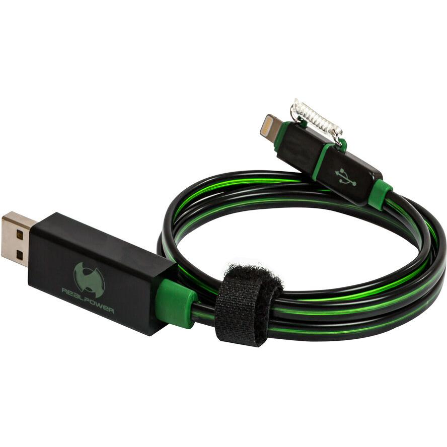 Ultron 185962 2 az 1-ben Micro USB és Lightning világító adatkábel (185962)