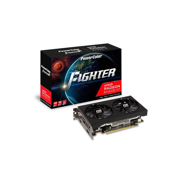 PowerColor Radeon RX 6500 XT 4GB Fighter V3 videokártya (AXRX 6500XT 4GBD6-DHV3)